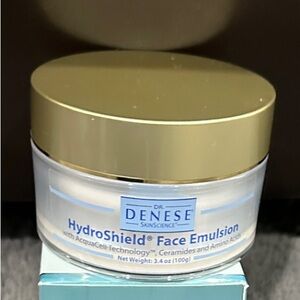 NEW Dr.Denese HydroShield Face Emulsion with Gold Lid 3.4 oz